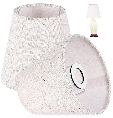 FUNOMOCYA 2piezas Pantallas De Lámpara De Tela Pantallas Decorativas Para Lámparas De Mesa Instalación Rápida y Diseño Elegante Para Habitación