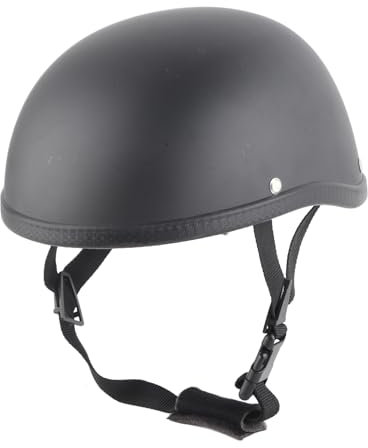 Pissente Vintage-Motorrad-Halbhelm, Offenes Gesicht, Motorrad-Sturzhelm, Retro-Helm mit Offenem Gesicht (L) für Erwachsene, Motorradfahrer, Unisex-Erwachsene