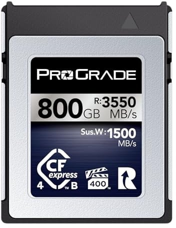 ProGrade Digital Memory Card - CFexpress 4.0 Type B for Cameras | Optimized for Express Transfer of Files & Large Storage | 800GB Iridium Series