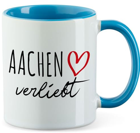 Huuraa Kaffeetasse Aachen verliebt Geschenk