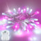 Dalugo Christmas Fairy Lights, 3M 30 LED White Pink Battery Fairy Lights with 6h Timer, IP65 Waterproof White Pink String Lights for Indoor Outdoor Xmas Tree Decorations