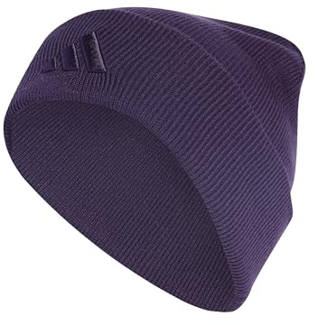 adidas Unisex NEW Logo Beanie Cuff, Aurora Plum/Aurora Plum, XL