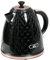 HOMCOM Electric Kettle, 1.7L, Fast Boil, 3kW Cordless Water Kettle with Removable Washable Anti-scale Filter, Auto Shut-off, 360° Swivel, UK Otter Thermostat, BPA Free, Black