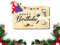 Hqunjikp Porte-billets d'anniversaire en bois - Porte-billets pour cartes d'anniversaire, billets pour espèces, cartes, cartes postales