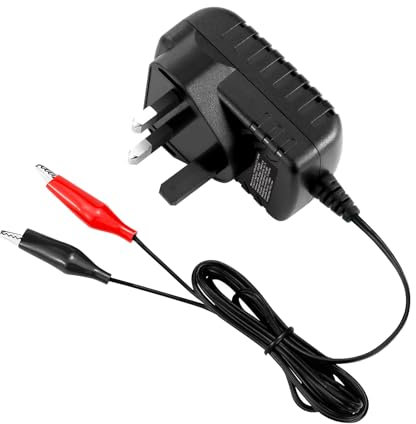 NASTIMA 6V 500mA Sealed Lead-Acid(SLA) Battery Charger, with Short-Circuit and Over-Charge Multiple Protections, for Lead-Acid Battery Cars, Ride-On Toys, Motorcycles, Electric Vehicles, ATVS