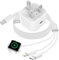 3 in 1 Charger Cable for Apple Watch and iPhone, iWatch Charger Cable 2M and 20W USB C Fast Charger Plug Magnetic Charging Cable for iWatch Series 10/9/8/7/6/SE/Ultra, iPhone 16 15 14 13 12 11 Pro Max
