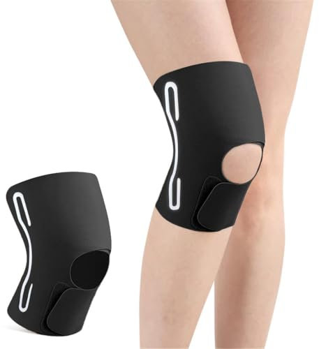 Tutore Ginocchio con Stabilizzatori Laterali Sport Ginocchiera Rotulea Regolabile Traspirante Confortevole Ginocchiera Ortopedica per Infortunio Sportivo, Menisco