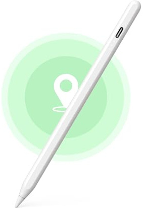 MEKO iPad Pencil Find My Support, Pencil for Apple with Easy Shortcuts Compatible with 2018-2025 Apple iPad A16/10/9/8 & Air 13/11 & Pro 12.9/13/11 & Mini 7/6/5, Tilt Sensitivity& Palm Rejection