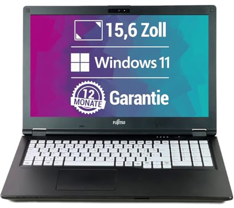 Fujitsu LifeBook E559 15,6 Zoll Full HD Laptop Intel Core i5-8265U@ bis zu 3,9 GHz 32 GB 512 GB SSD mit Windows 11 Pro & GRATIS Antiviren-Software inkl. 12 Monate Garantie (Generalüberholt)