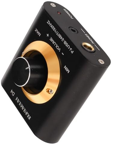 Ldabrye 2 HiFi USB Sound Card with Gold-Plated Volume Control 192KHz Portable for PC Laptop Plug-Play Design Portable Amplifier