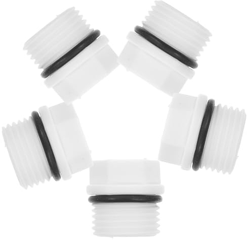 ifundom 5Pcs Male Threaded Ppr End Cap Connector for Garden Hose Sprinkler and Plumbing Applications