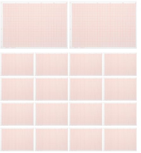 Koordinatenpapier 100 Blatt A4 aus Papier für Schüler und Architekten