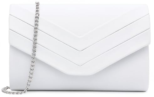 Milisente Clutch für Damen, Wildleder-Clutch, für Hochzeit, Schultertasche, Umhängetasche, Abendtasche