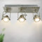 Depuley Lámpara de techo LED Mordern Foco de techo con 3 orientables GU10, luz blanca cálida con placa cuadrada, foco de techo para salón, dormitorio, bombilla incluida
