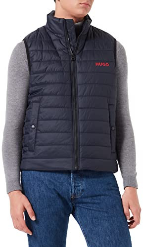 HUGO Men's Bentino2221 Down Vest, Dark Blue405, M