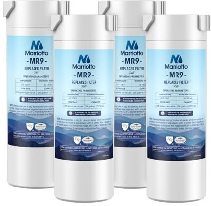 MARRIOTTO XWF Wasserfilter Ersatz für GE XWF Kühlschrank-Wasserfilter, 4 Stück