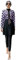 OBEEII Frauen Muslimische Bademode 3 Stück Set Top Kleid und Hose mit Hijab Modest Islamischer Badeanzug Beachwear Naher Osten Badeanzug Burkini Schwarz Lila XL