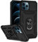 Hitaoyou iPhone 12 Pro Max Case with Camera Cover & Kickstand, Slide Lens Protection + 360° Rotate Ring Stand, Impact-Resistant, Shockproof, Protective Bumper,Covers for iPhone 12 pro max Black