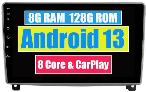 RoverOne Coche Radio GPS para Peugeot 407 2004 2005 2006 2007 2008 2009 2010 con Multimedia Android Navegación Estéreo Pantalla Táctil Bluetooth WiFi USB Espejo Link