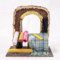 Ambientazione Bancarella Negozi per Presepe Pastori Mestieri Banco dei Venditori per Realizzare Presepi di Natale 15 x 8 x h. 16 cm in resina (Sarto)