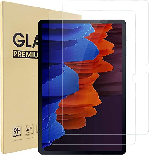 2 Pack Screen Protector For Samsung Galaxy Tab S7 Plus 5G 2021 12.4 Inch, Tab S7 FE/Galaxy 2021,Tab S8 Plus 2022 Compatible, Tempered Glass, S Pen