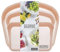 KLIPPSI® 3er Set Wiederverwendbare Silikonbeutel Gefrierbeutel Aufbewahrungsbeutel reißfest, hitze-kältebeständig, auslaufsicher, spülmaschinengeeignet (Apricot)