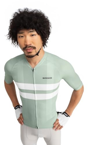 SIROKO - Sommer-Radtrikot M3 Mustair - M - Kühles Grün/Weiß