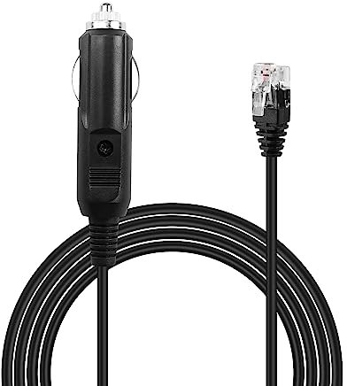 PNGKNYOCN Radar Detector Adapter Cable,12V Car Cigarette Lighter to RJ11 Power Adapter Cable with 2A Fuse for Powering Radar Detectors with RJ11 Jacks(1.5M/4.9FT)