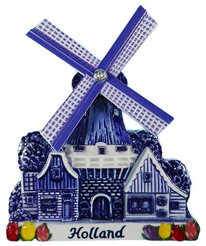 Souvenir Magnet Holland Windmühle 10 x 8 x 2 cm Maritim Kühlschrankmagnet Figur Deko GMTX 16719