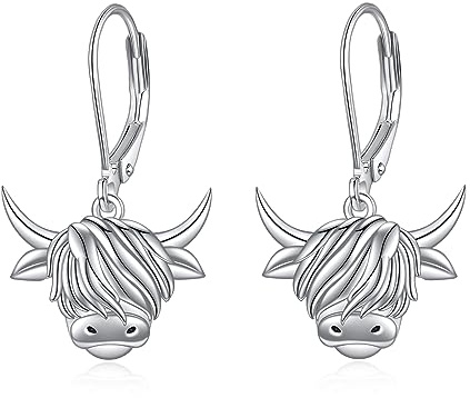 Pfotenabdruck-Ohrringe aus Sterlingsilber mit Klapphebel, Katzen- und Hundepfoten, baumelnde Ohrringe, Haustierpfoten-Schmuck für Frauen und Mädchen