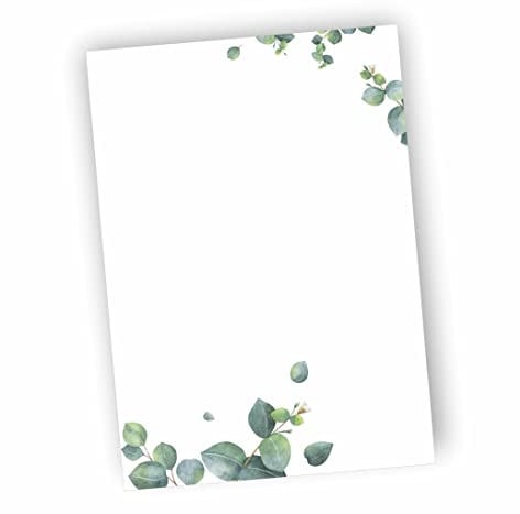 Notizblatt Eukalyptus DIN A6 (100)