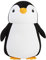2 in 1 Reisekissen, Niedliches Pinguin U förmiges Nackenkissen, Nackenstützkissen, Niedliches Cartoon U Kissen für Flugzeug, Auto, Zug, Bus und Zuhause (black)