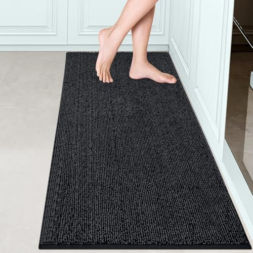 FCSDETAIL Dirt Trapper Indoor Door Mat 60 x 150 cm, Machine Washable Entrance Rug, Dog Doormat, Non-slip Inside Runner Rug for Hallway, Entryway, Kitchen
