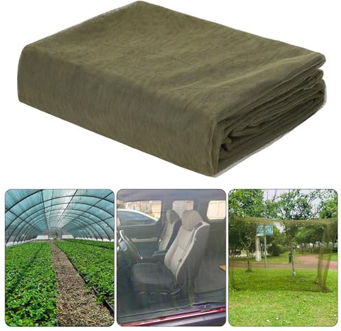 Moskitonetz, 10 x 3 m, Gartennetz, Fliegennetz, Barriere, Jagd, Blindpflanzenschutznetz, 3 x 12 m, Grün