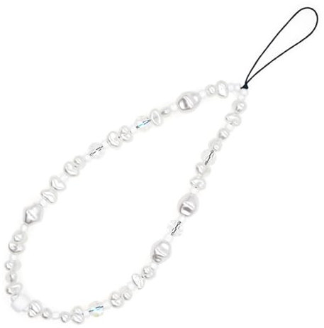 Dream Aurora Beaded Bracelet Strap, Pearl Charm Wrist Strap, Anti-Lost Cute Phone Chain, Mobile Accessories for Girls Women