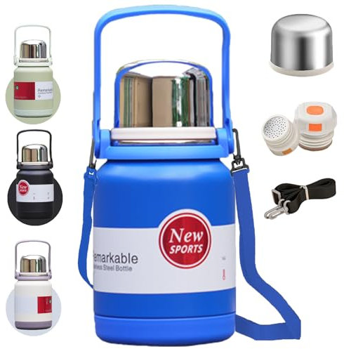 Termo de 600 ml, color azul
