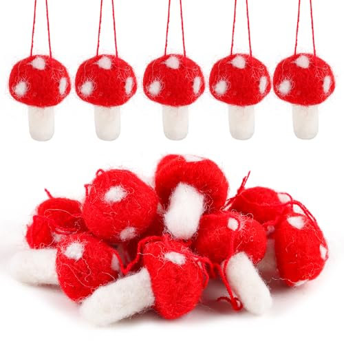 FOIMAS Filz Pilz Hängende Dekoration Weihnachten Hängende Ornament Dekor für Weihnachtsbaum Home Dekoration Hochzeit Versorgung