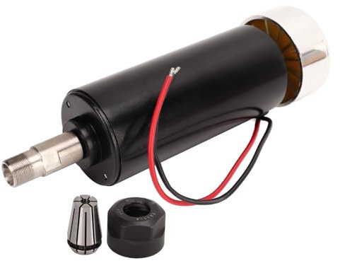 CNC-Spindelmotor, 52 mm DC48 V 500 W 12000 U/min 600 mNm Spindelmotor ER11 Spannzange luftgekühlter CNC-Motor für CNC-Fräser Gravierfräsmaschine