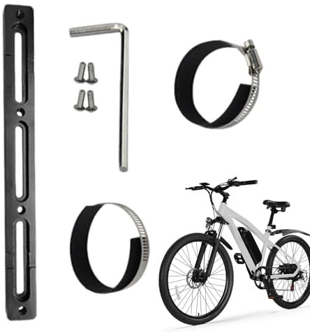 Soporte de batería para bicicleta eléctrica – Soporte ajustable para batería de bicicleta eléctrica | Soporte ligero para batería de bicicleta eléctrica, soporte de batería de acero inoxidable para