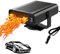 autozen Autoheizung, 2 in 1 Auto Heizlüfter 12V 200W Auto Heizung Entfroster 360° Drehbar für Auto Windschutzscheibe Schnelle Heizung, schwarz