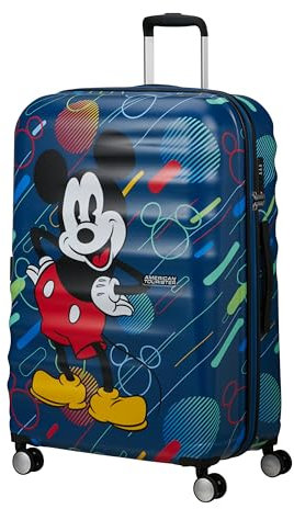 American Tourister Wavebreaker Disney FL - Spinner L, Koffer, 77 cm, 96 L, Mehrfarbig (Mickey Future Pop)