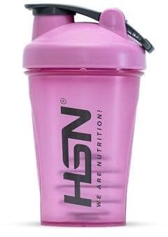 HSN Shaker We Are Nutrition - Gobelet mélangeur avec boule mélangeuse, fermeture hermétique, bouchon anti-fuite, sans odeur et facile à nettoyer 400 ml