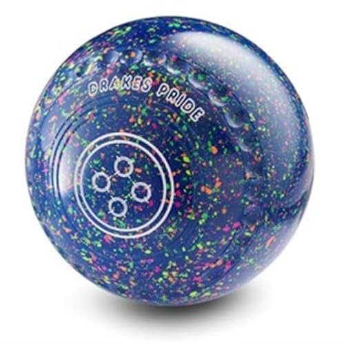 DRAKES PRIDE FLAT GREEN SIZE 2 HEAVY XP BLUE FL. HARLEQUIN BOWLS##