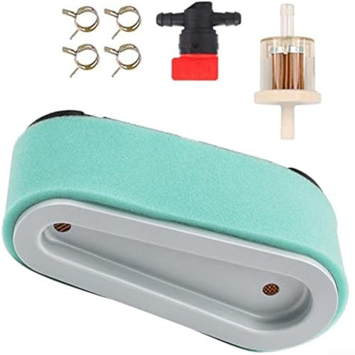 Besttoolifes Luftfilter-Kit 36356 für OHV110 OHV115 OHV125 OHV130 Motoren, Rasenmäher Traktor Ersatzteile mit Kraftstofffilter, Absperrventil, 4 Befestigungen