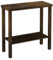 URBNLIVING 2-Tier Wooden Narrow Console Side Table, Entryway Hallway Furniture, Slim Storage & Display Table with Open Shelves, Sturdy Construction, Contemporary Finishes, Ideal for Home and Office