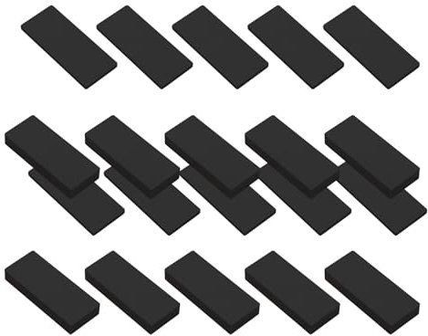 Fitooles 20 Stück Möbel-Wandschutz, Schaumstoff-Kopfteil-Stopper, schwarz, Kopfteil, Stoßstange, Bett