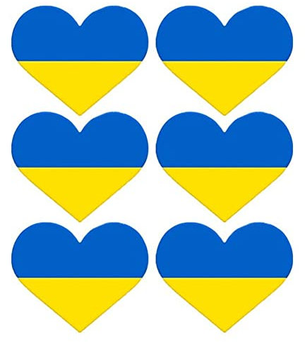 HiyyFloy Ukraine-Flagge-Aufkleber – Ukrainische Flagge, Vinyl-autoaufkleber – Für Autofenster- Und Stoßstangenaufkleber