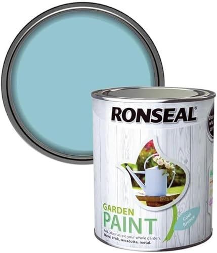 DUAYRA Garden Paint 750ml | Quick Drying Long Lasting Matt Finish | Multi-Surface Exterior Paints | For Wood, Brickwork, Bench, Stone & Metal | Outdoor Garden Fence Sheds Protection | (Cool Breeze)