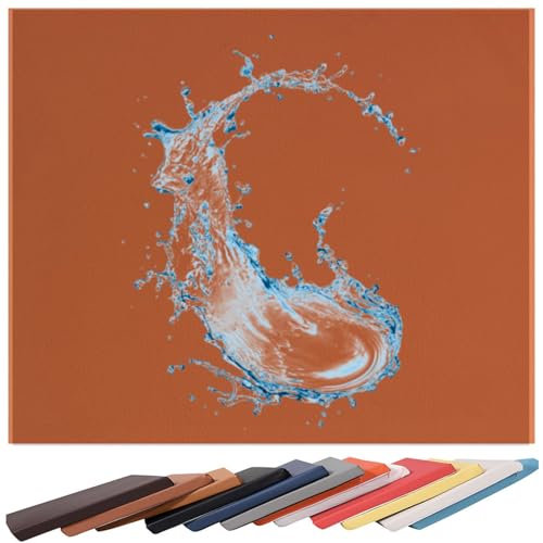 Odaima Wasserfest Sitzkissen Outdoor, Bankauflage Bankkissen Kunstleder 150/120/100/160/140/180 cm,Sitzauflage für Fensterbank 5cm Dickes Abnehmbarer für GartenBankauflage Esstisch(Orange,100x45x5cm)