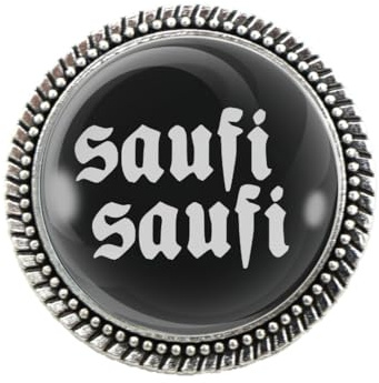 Pracht Gaudi Brosche Saufi saufi schwarz
